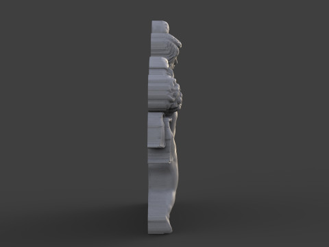 Mother and son tombstone 3D 프린트 모델