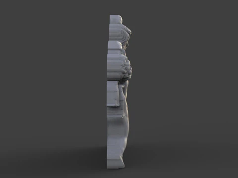 Mother and son tombstone 3D Print Model
