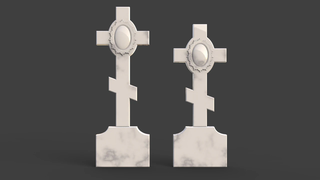 L&aacute;pide cruzada Modelo de Impressão 3D .c4d .max .obj .3ds .fbx .stl .blend 