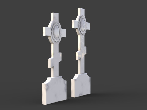 Cross tombstone 3D printmodel