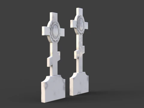 L&aacute;pide cruzada Modelo de Impressão 3D