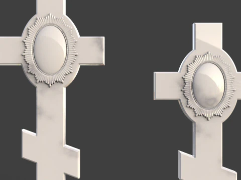 L&aacute;pide cruzada Modelo de Impressão 3D