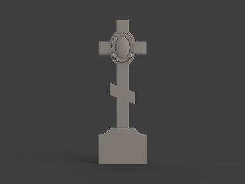 Cross tombstone 3D printmodel