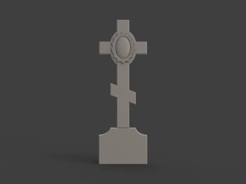 L&aacute;pide cruzada Modelo de Impressão 3D