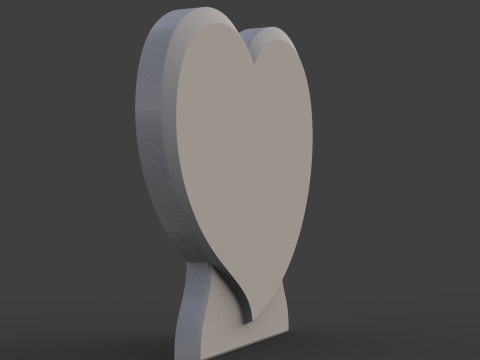 Heart shaped tombstone Modello di stampa 3D