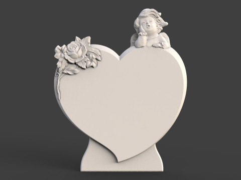 Angel Monument Tombstone 3D Print Model