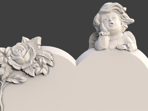 Angel Monument Tombstone 3D Принт Модель