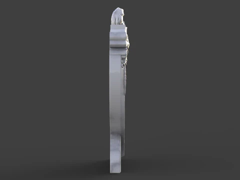 Angel Monument Tombstone 3D Print Model