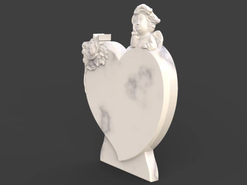 Angel Monument Tombstone 3D Print Model
