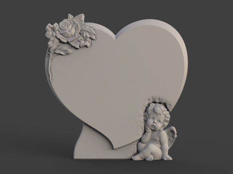Angel Monument Tombstone 3D Print Model