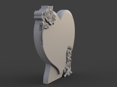 Angel Monument Tombstone Model do druku 3D