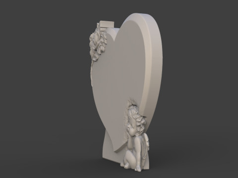 Angel Monument Tombstone Model do druku 3D
