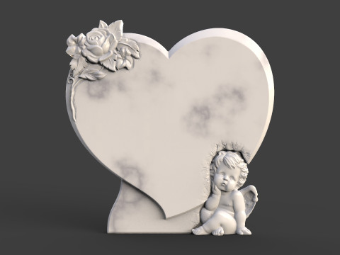 Angel Monument Tombstone Model do druku 3D