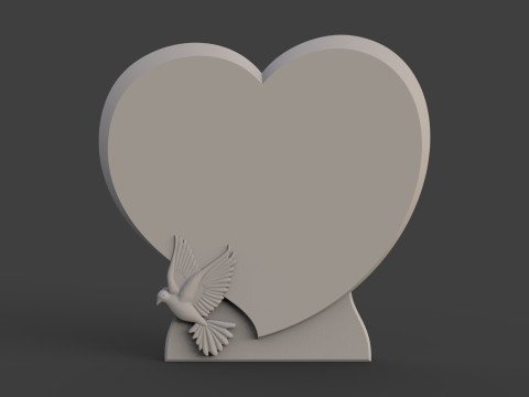 Memorial tombstone 3D Print Model