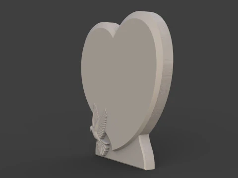 L&aacute;pide comemorativa Modelo de Impressão 3D