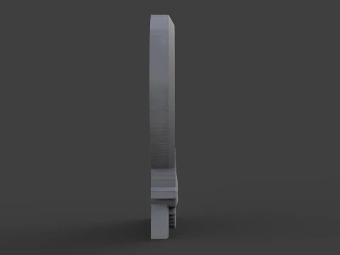 L&aacute;pide comemorativa Modelo de Impressão 3D