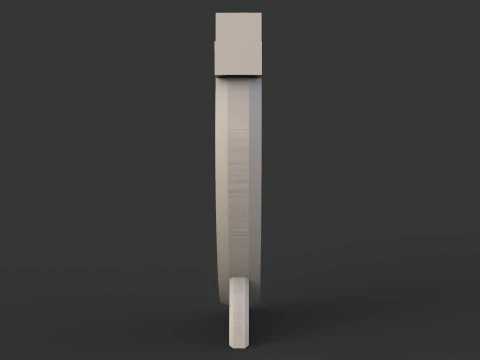 Memorial tombstone with cross 3D Print Model