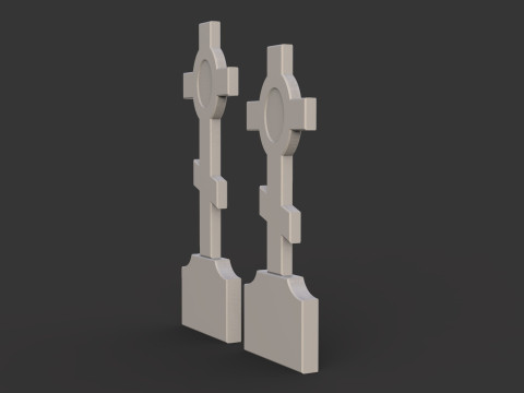 Cross Gravestone 3D प्रिंट मॉडल
