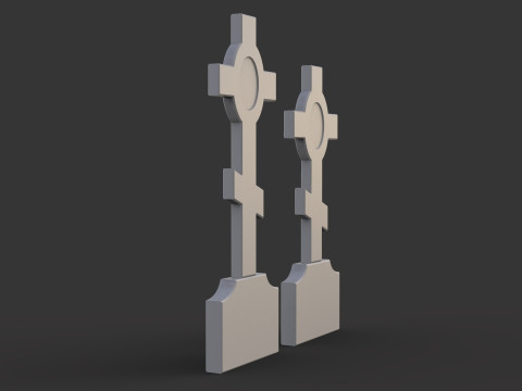 Cross Gravestone 3D प्रिंट मॉडल