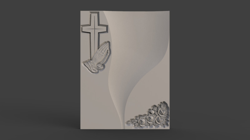 Memorial tombstone 3D printmodel .c4d .max .obj .3ds .fbx .stl .blend
