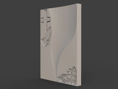 L&aacute;pide comemorativa Modelo de Impressão 3D