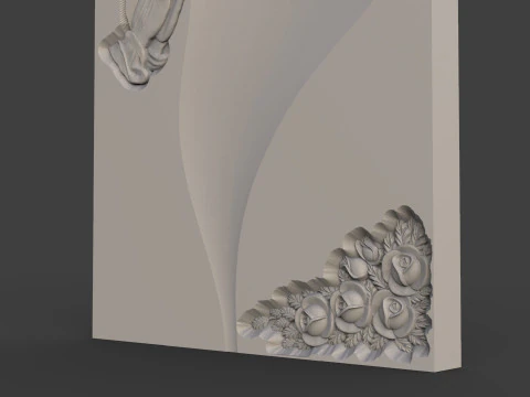 L&aacute;pide comemorativa Modelo de Impressão 3D