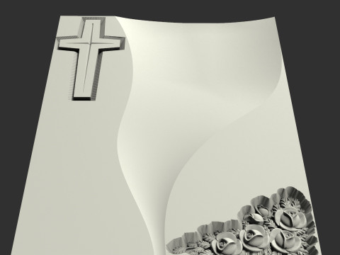 Memorial tombstone 3Dプリントモデル