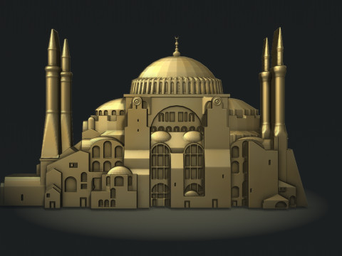 Hagia Sophia Bas Relief 3D printmodel