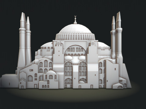 Hagia Sophia Bas Relief Modello di stampa 3D