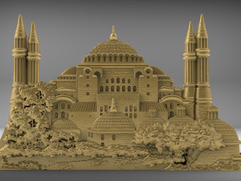 Hagia Sophia Bas Relief 3D printmodel