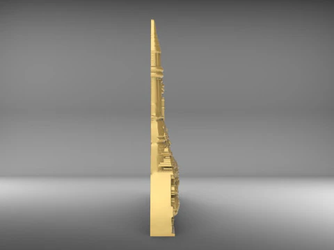 Hagia Sophia Bas Relief 3D Print Model