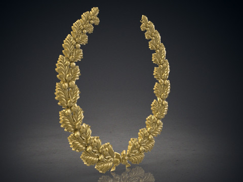Wreath of oak leaves Modelo de Impressão 3D