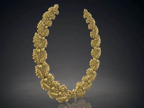 Wreath of oak leaves 3D Print Model