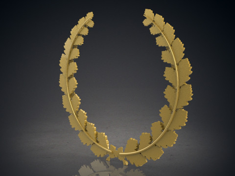 Wreath of oak leaves Modelo de Impressão 3D