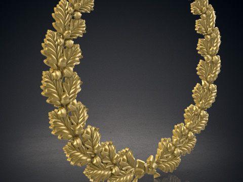 Wreath of oak leaves Modelo de Impressão 3D