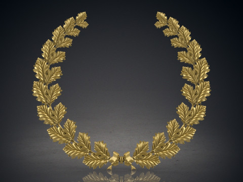 Wreath of oak leaves 3D Print Model