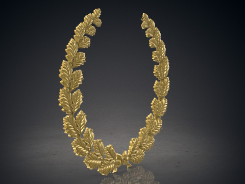 Wreath of oak leaves 3D Print Model