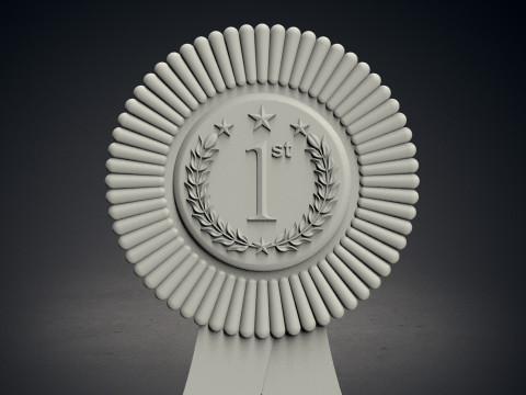 Rounded award badge Modello di stampa 3D