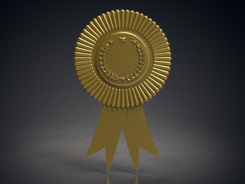 Rounded award badge Modello di stampa 3D