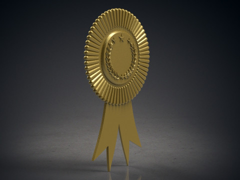 Rounded award badge Modello di stampa 3D