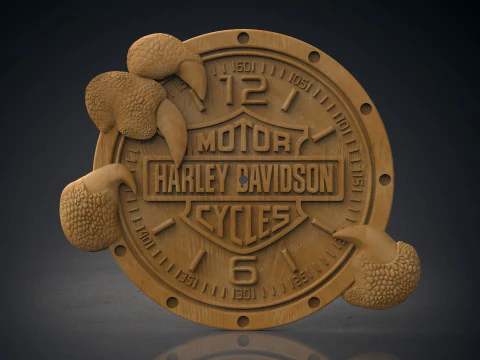 Orologio da parete Harley Davidson Modello di stampa 3D