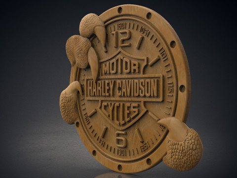 Harley Davidson wall clock 3D 打印模型