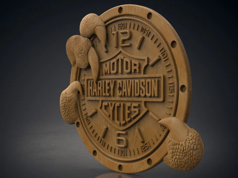 Harley Davidson wall clock 3D Print Model