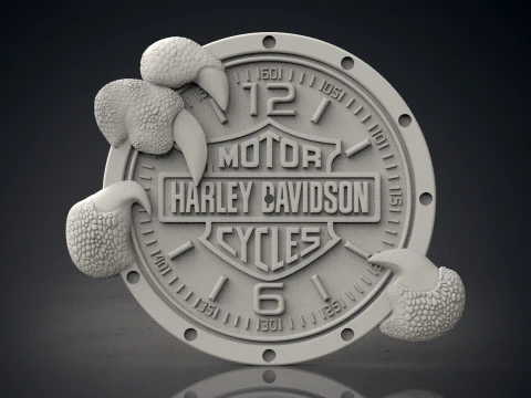 Harley Davidson wall clock 3D Print Model