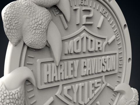 Harley Davidson wall clock 3D 打印模型