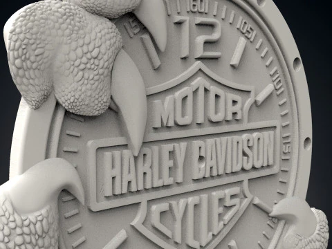 Harley Davidson wall clock 3D Print Model