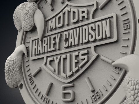 Harley Davidson wall clock 3D 打印模型
