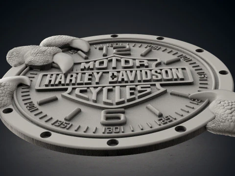 Harley Davidson wall clock 3D Print Model