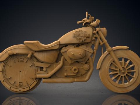 Harley Davidson wall clock 3D printmodel