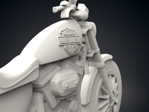 Harley Davidson wall clock Model Cetak 3D